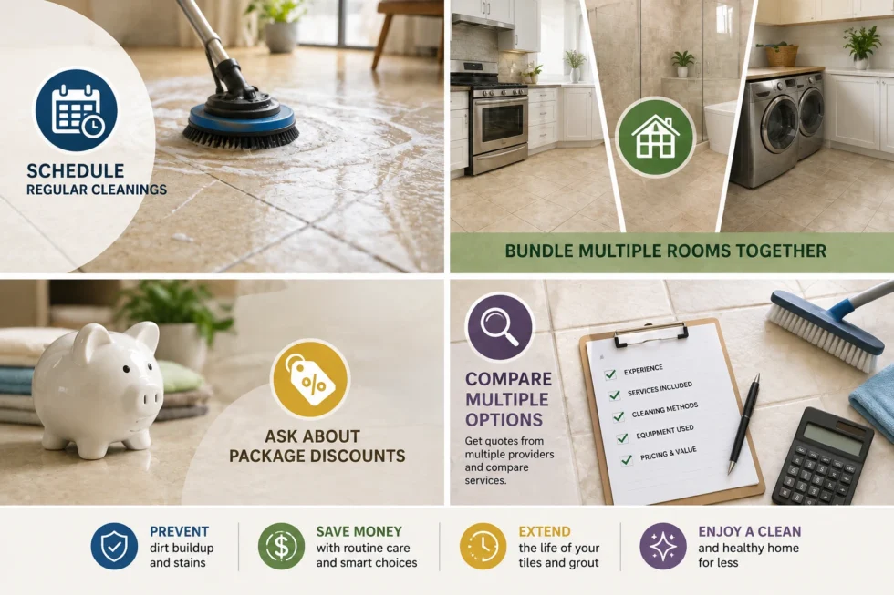 Save Money on Tile and Grout Cleaning